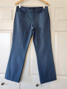 Liverpool blue straight leg ankle trousers pants Barely Boot Bering Sea